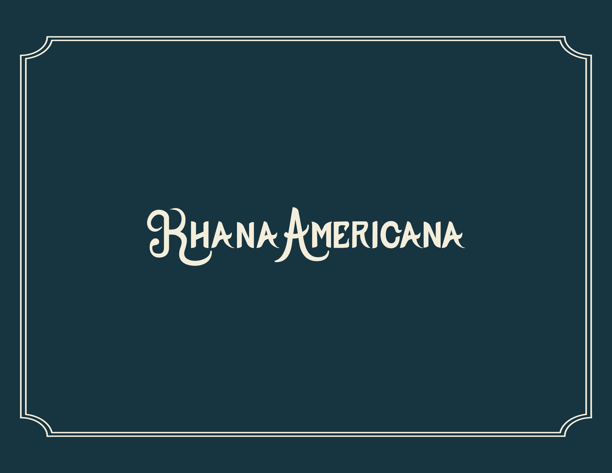 Khana Americana brand guide back cover